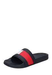 TOMMY HILFIGER Scarpe da spiaggia / da bagno 'MARCO'  rosso / nero / bianco