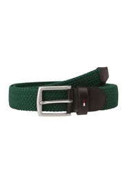 TOMMY HILFIGER Cintura 'DENTON'  verde scuro / rosso acceso / nero / bianco