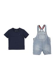 TOMMY HILFIGER Set 'DUNGAREE'  navy / blu chiaro / bianco