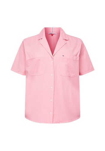 Tommy Jeans Curve Camicia da donna  rosa chiaro / bianco / rosso / navy