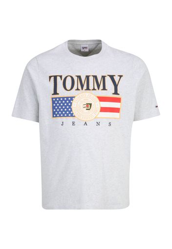 Tommy Jeans Plus Maglietta  blu / grigio sfumato / rosso acceso / bianco