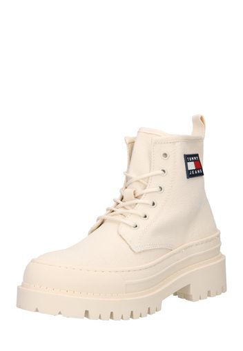 Tommy Jeans Stivaletto stringato  bianco lana / rosso / navy / bianco