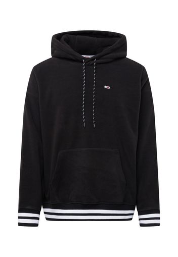 Tommy Jeans Felpa  nero / bianco / rosso fuoco / navy