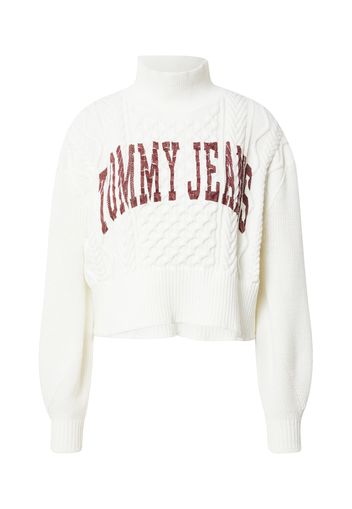 Tommy Jeans Pullover  écru / bordeaux