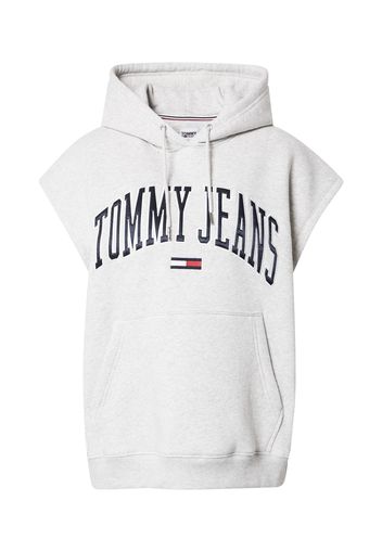 Tommy Jeans Felpa  grigio sfumato / navy / rosso ciliegia