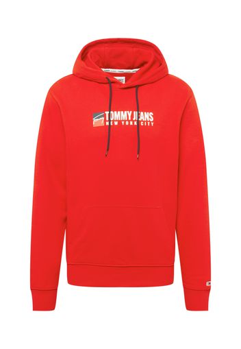 Tommy Jeans Felpa  rosso / bianco / grigio scuro