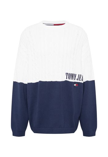 Tommy Jeans Pullover  bianco / blu scuro / rosso acceso