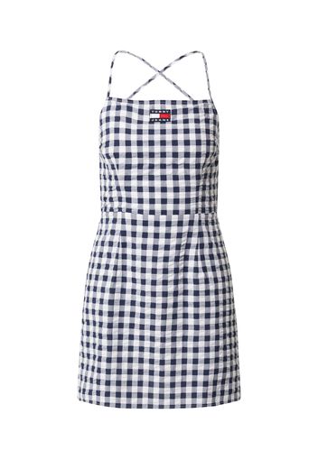 Tommy Jeans Abito estivo 'Gingham'  navy / bianco / rosso fuoco