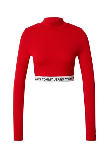 Tommy Jeans Maglietta  rosso sangue / bianco / nero