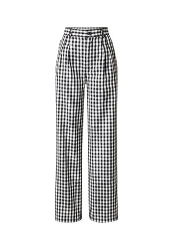 Tommy Jeans Pantaloni con pieghe  nero / bianco