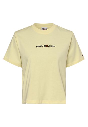 Tommy Jeans Maglietta  giallo / bianco / navy / rosso sangue