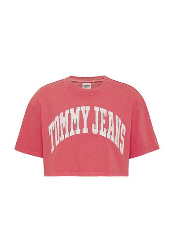 Tommy Jeans Maglietta  rosso pastello / bianco