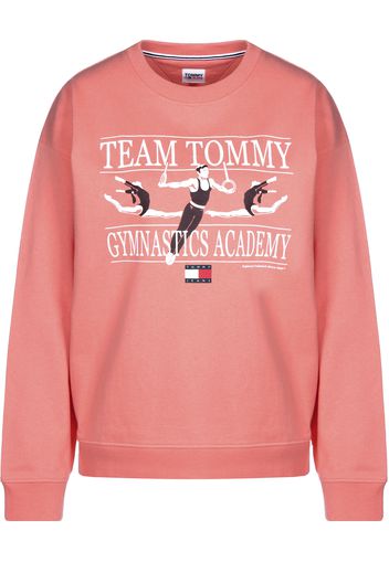 Tommy Jeans Felpa  rosa / bianco / nero / navy