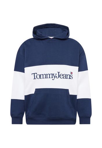 Tommy Jeans Felpa  bianco / blu scuro