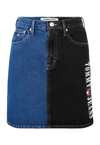 Tommy Jeans Gonna  blu denim / nero denim / bianco / rosso fuoco