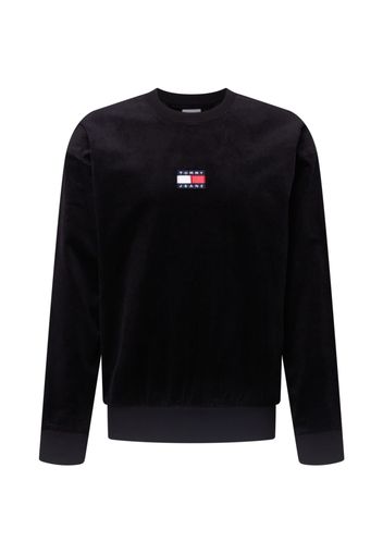 Tommy Jeans Felpa 'Corduroy'  nero / rosso / bianco / blu scuro