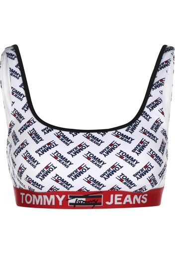 Tommy Jeans Top per bikini  bianco / rosso / blu scuro