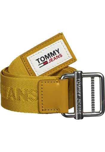 Tommy Jeans Cintura 'Essential'  giallo oro / bianco / navy / rosso sangue