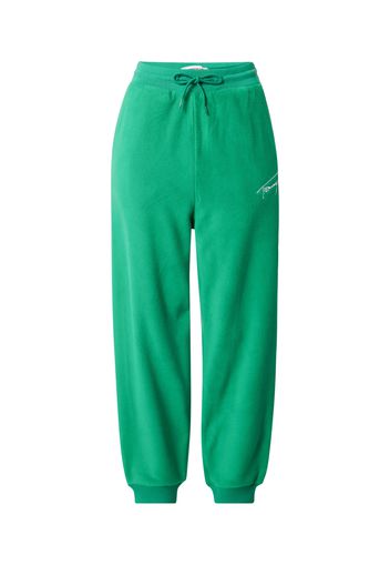 Tommy Jeans Pantaloni  verde chiaro / bianco