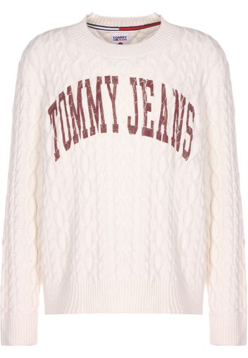 Tommy Jeans Pullover  crema / rosso vino