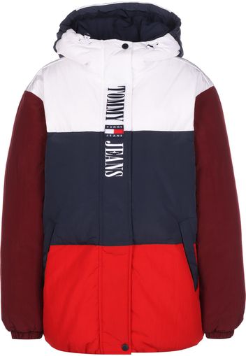 Tommy Jeans Giacca invernale  navy / rosso / rosso vino / bianco