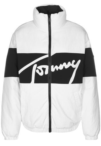 Tommy Jeans Giacca invernale  nero / bianco