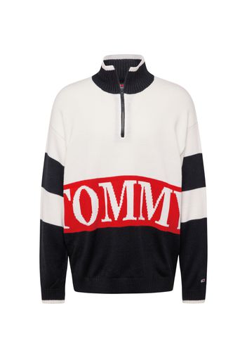 Tommy Jeans Pullover  rosso / nero / bianco