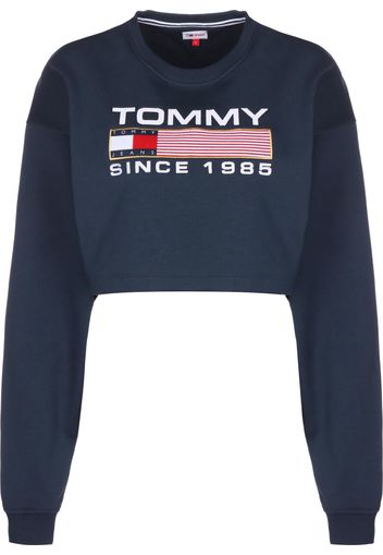 Tommy Jeans Felpa  navy / oro / rosso / bianco