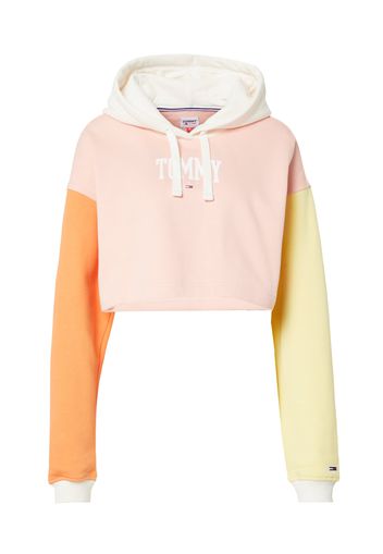 Tommy Jeans Felpa  arancione / arancione chiaro / rosa pastello / bianco