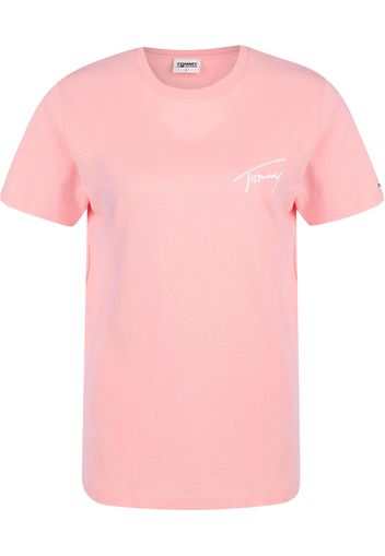 Tommy Jeans Maglietta  rosa / bianco