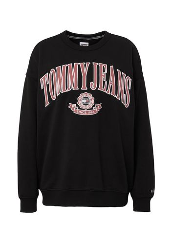 Tommy Jeans Felpa  rosso / nero / bianco