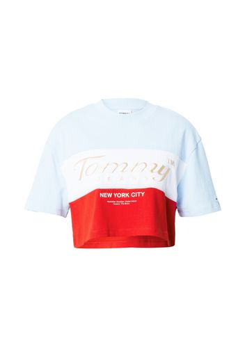 Tommy Jeans Maglietta  blu chiaro / oro / rosso / bianco