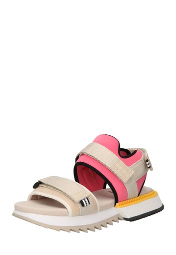 Tommy Jeans Sandalo  stucco / giallo / rosa chiaro / nero