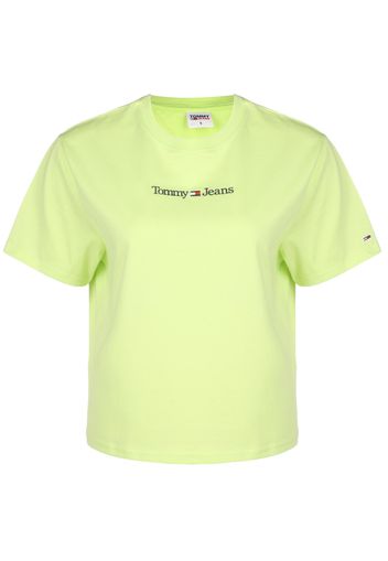 Tommy Jeans Maglietta  lime / rosso / nero