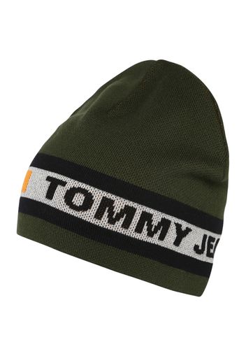 Tommy Jeans Berretto  oliva / arancione / nero / bianco