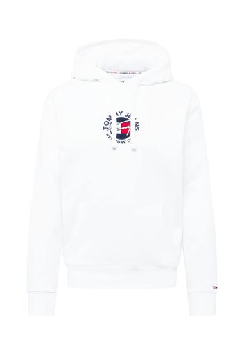 Tommy Jeans Felpa  navy / rosso fuoco / bianco