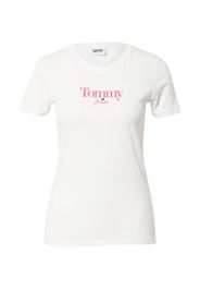 Tommy Jeans Maglietta 'Essential'  bianco / rosa