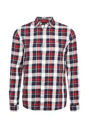 Tommy Jeans Camicia  blu scuro / bianco / rosso