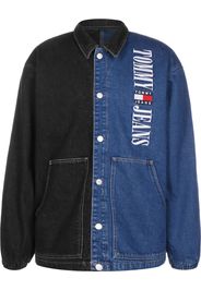 Tommy Jeans Giacca di mezza stagione 'Denim Coach'  blu denim / nero denim / bianco / rosso