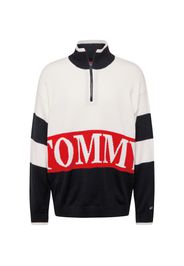 Tommy Jeans Pullover  rosso / nero / bianco