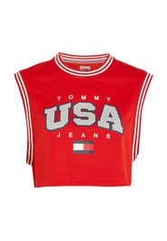 Tommy Jeans Top  navy / rosso / bianco