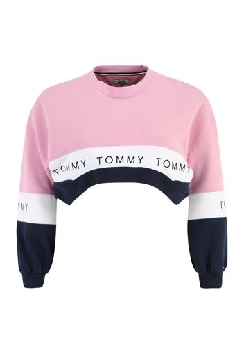 Tommy Remixed Felpa  rosa / nero / bianco