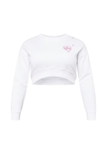 Tommy Remixed Felpa  fucsia / bianco