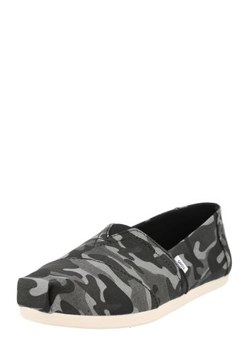 TOMS Scarpa slip-on 'ALPARGATA'  nero / grigio / grigio chiaro