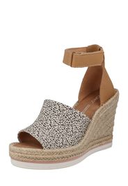 TOMS Sandalo con cinturino 'MARISOL'  beige / nero / camoscio