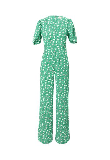 Traffic People Tuta jumpsuit 'Daphne'  verde / bianco