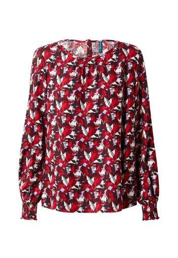 Tranquillo Camicia da donna  bordeaux / rosso / bianco / blu fumo