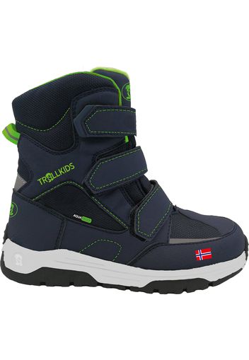 TROLLKIDS Boots 'Lofoten'  blu scuro / verde neon