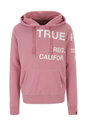 True Religion Felpa  rosa scuro / bianco