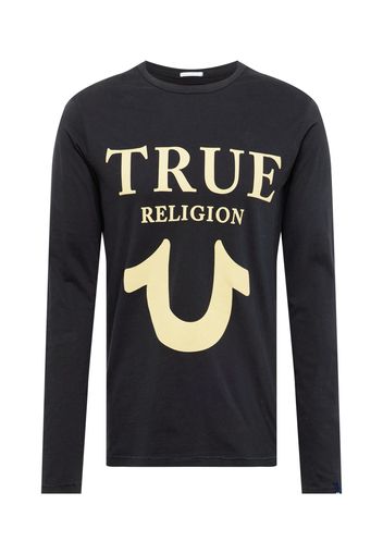 True Religion Maglietta  giallo pastello / nero